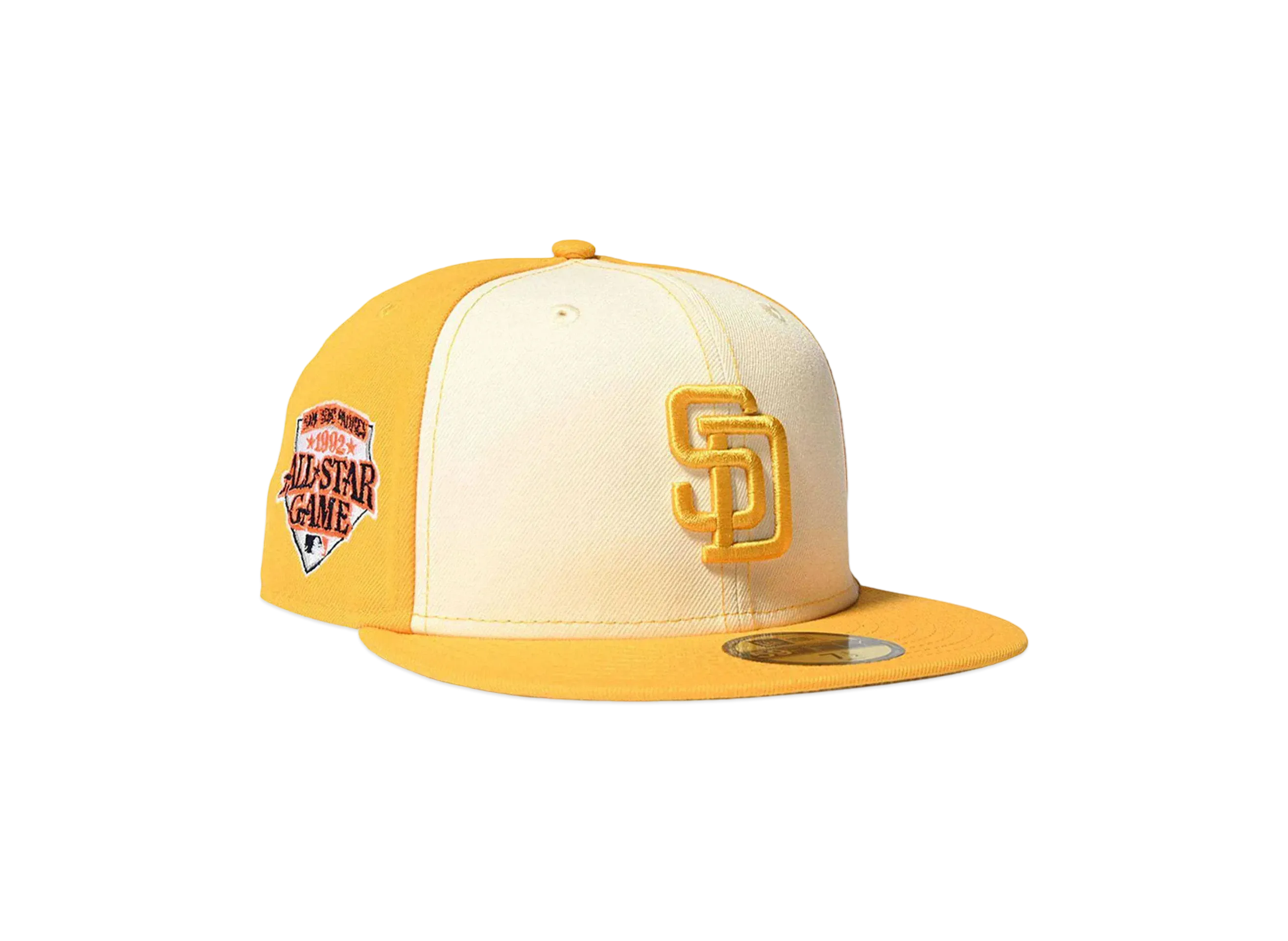 HOME GAME SAN DIEGO PADRES CO 1992 ASG 59FIFTY "CHROME/YELLOW"