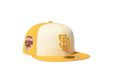 HOME GAME SAN DIEGO PADRES CO 1992 ASG 59FIFTY "CHROME/YELLOW"