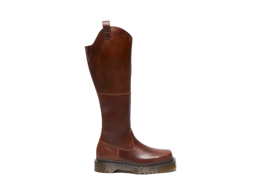 Dr.Martens Women's Amaayah Hi Riding Boots "Butter Scotch"