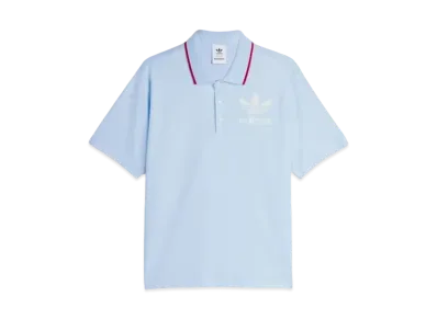 adidas x Wales Bonner Short Sleeve Polo Shirt "Glow Blue"