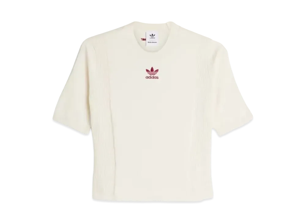 adidas x Wales Bonner Knit Short Sleeve Top "Wonder White"