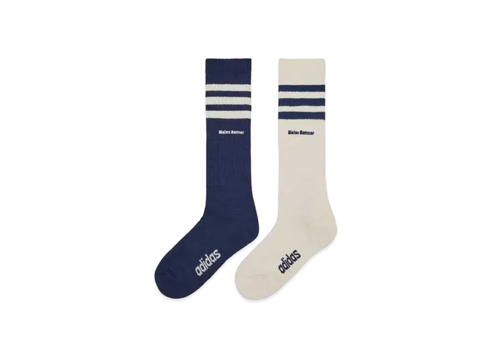 adidas x Wales Bonner Three Stripes Socks "Wonder White/Collegiate Navy"
