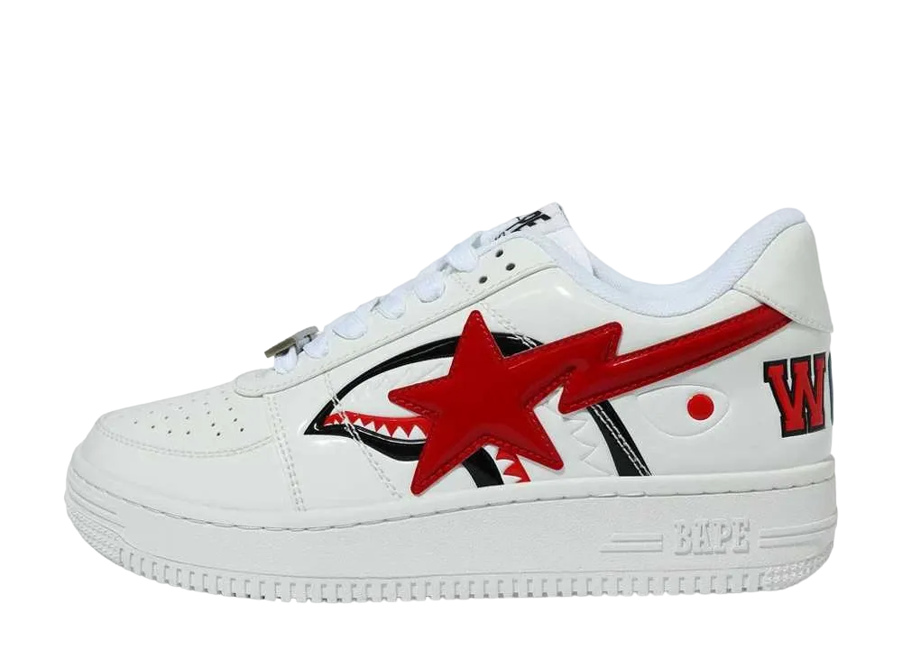 A BATHING APE®︎ BAPE STA Low Color Block Shark "White"
