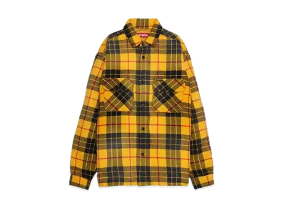 Supreme Quilted Plaid Shirt "Yellow"