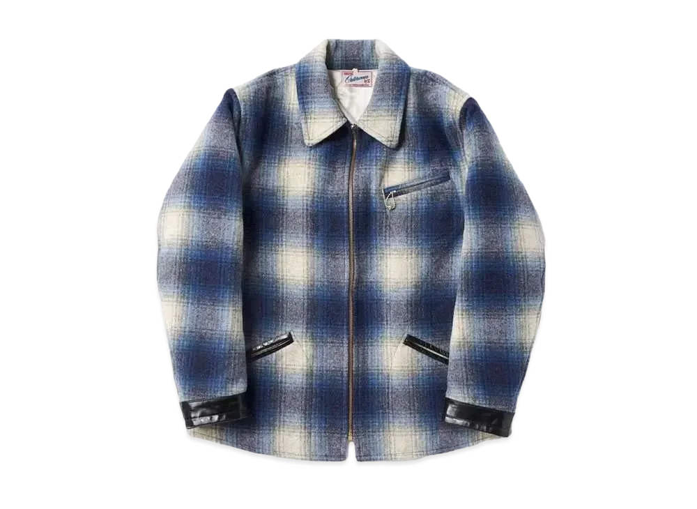 SubCulture Ombre Check Woolsport Jacket "Blue"