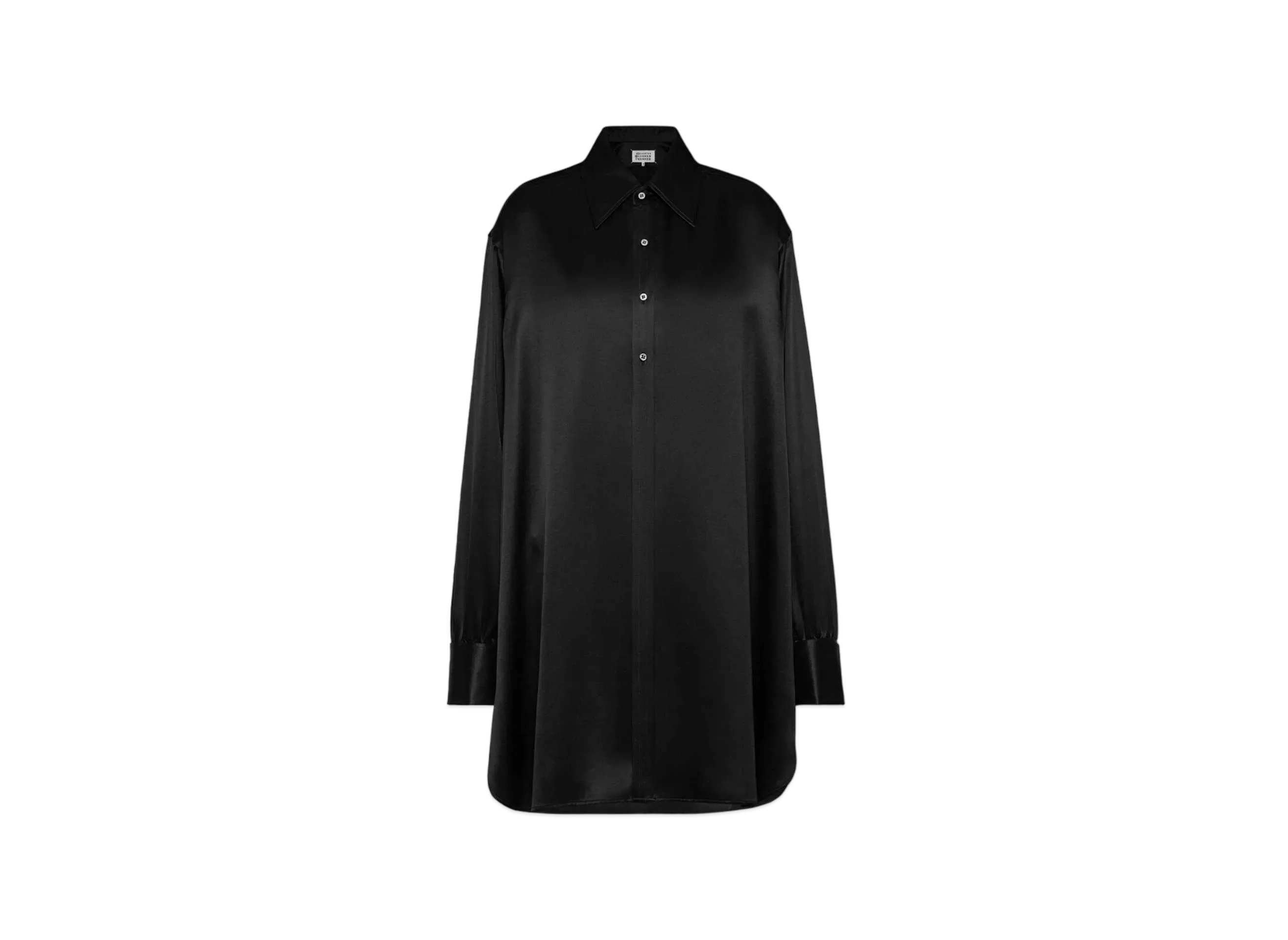 Maison Margiela Women's Silk Shirt Dress "Black"