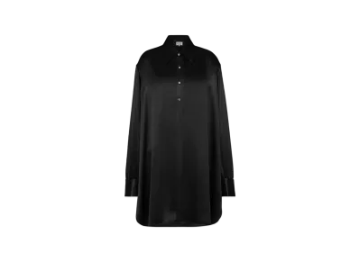 Maison Margiela Women's Silk Shirt Dress "Black"