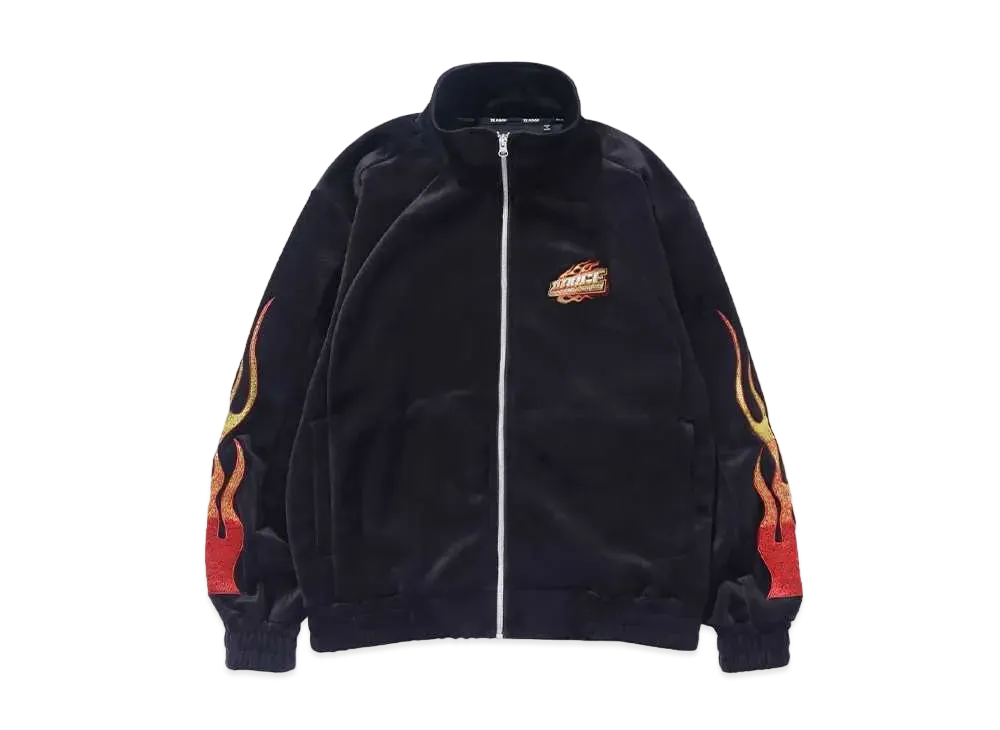 XLARGE VELOUR TRACK JACKET "BLACK"