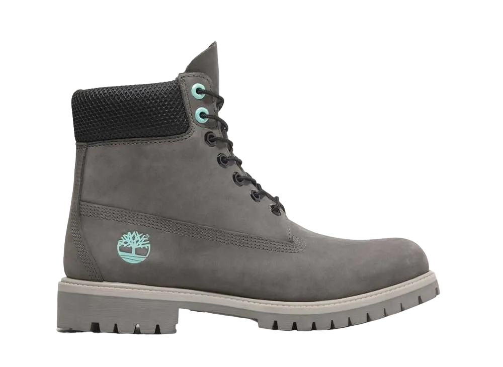 ティンバーランド プレミアム 6インチ レースアップ ウォータープルーフ ブーツ "ミディアムグレーヌバック"
