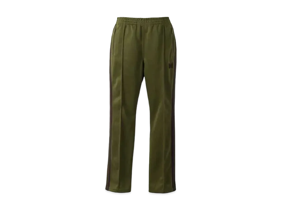 Needles Narrow Track Pant - Poly Smooth "Olive"