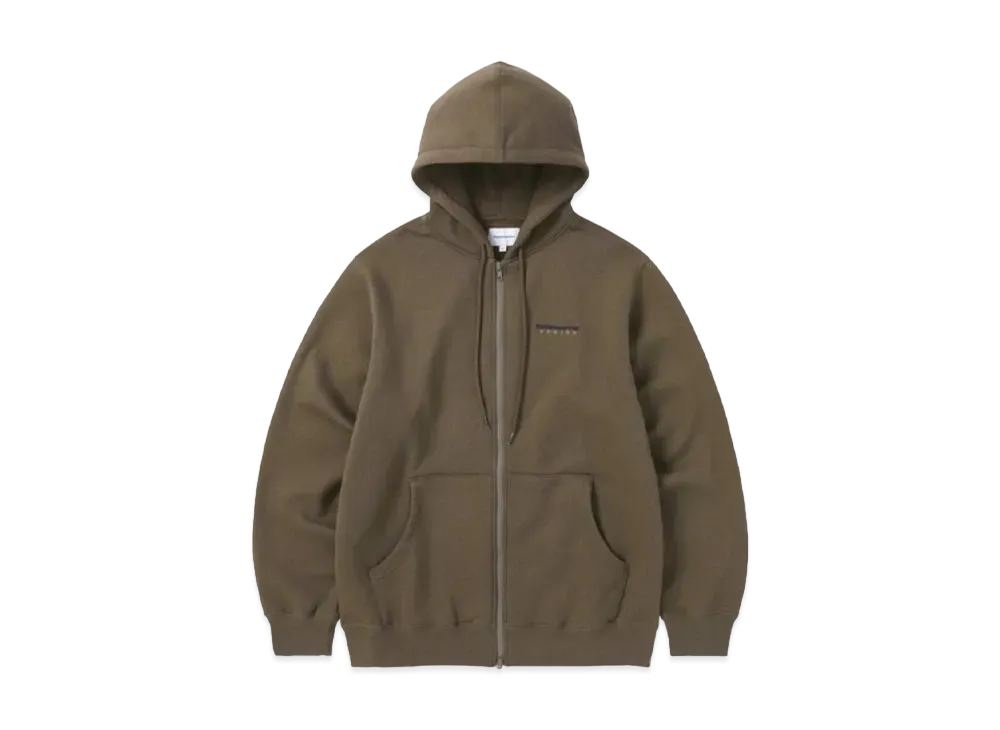 thisisneverthat DSN-Logo Zip Up Hoodie "Brown"