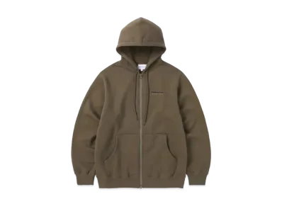 thisisneverthat DSN-Logo Zip Up Hoodie "Brown"