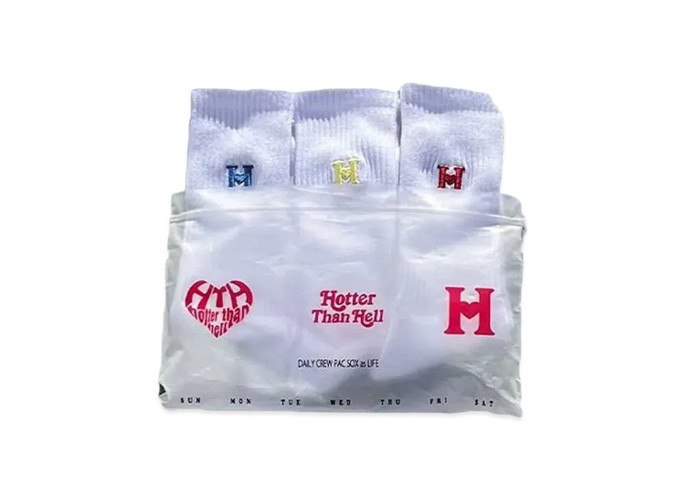 HTH 3pack socks "WHITE(MIX)"