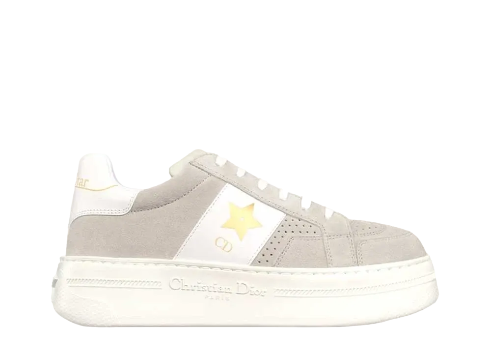 ディオール ウィメンズ スター プラットフォームスニーカー "ライトベージュ/ホワイト"