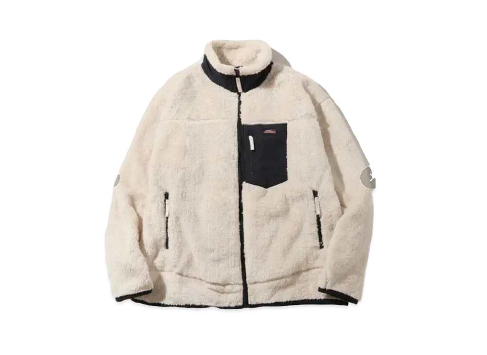 Dickies Genuine Shaggy Boa Stand Zip Blouson "Ivory"