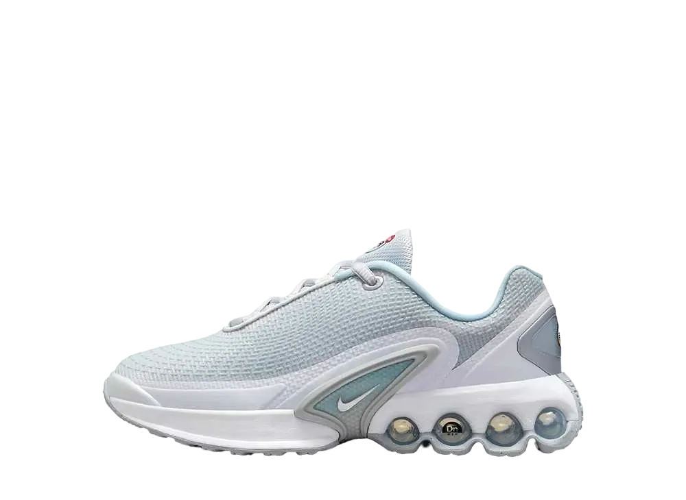ナイキ GS エアマックスDN "ピュアプラチナム/グレイシャーブルー/ホワイト/メタリックシルバー"