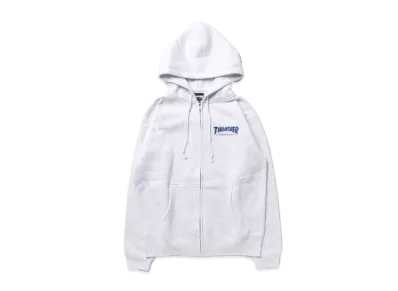 THRASHER Hometown Emb Zip Hoodie Sweat Parka "Ash Grey"