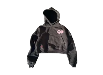 9090 90 Logo Original Hoodie (9090 girl) "Black pink"