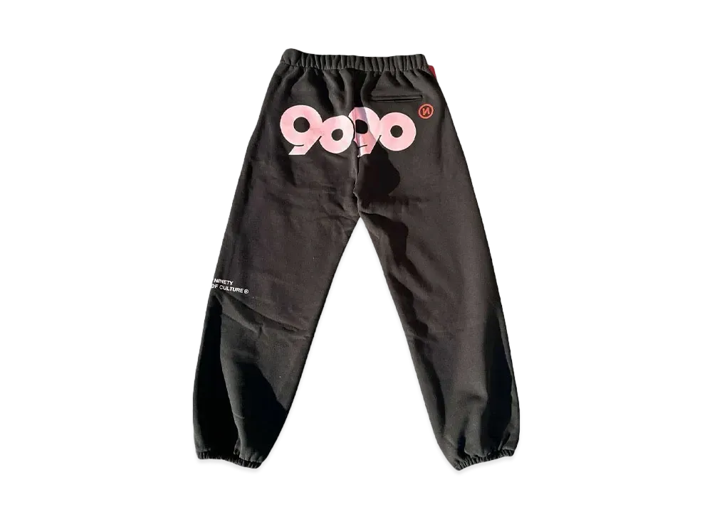 9090 90 Logo Original Sweat Pants (9090 girl) "Black pink"