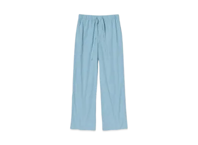 AURALEE x Tekla Cotton Poplin Pyjamas Pants "Mist Stripes"