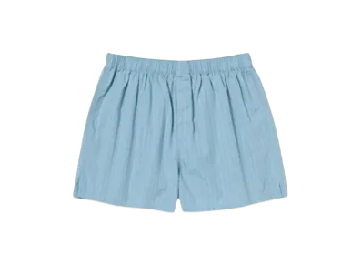 AURALEE x Tekla Boxer Shorts "Mist Stripes"