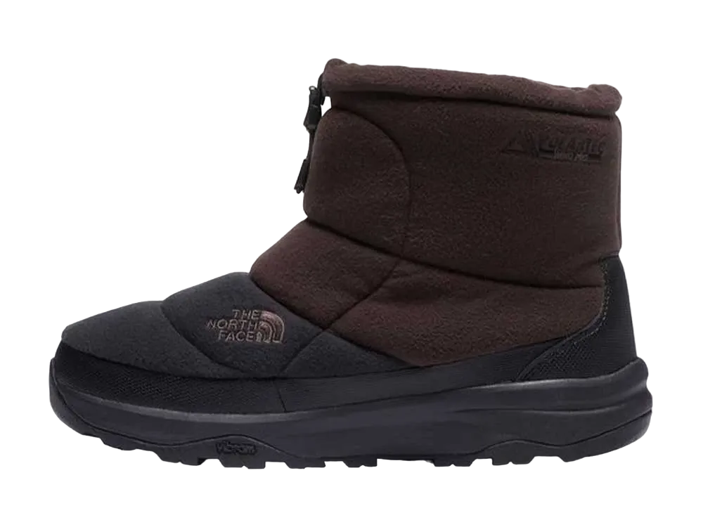 ザノースフェイス ヌプシブーティ ショート ポーラテック "デミタッセブラウン/TNFブラック"