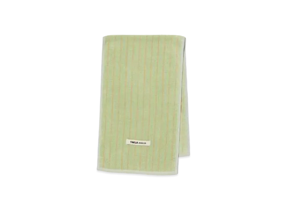 AURALEE x Tekla Onsen Towel "Light Moss Stripes"