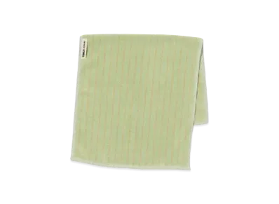 AURALEE x Tekla Hand Towel "Light Moss Stripes"
