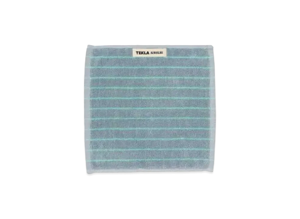 AURALEE x Tekla Wash Cloth "Mist Stripes"