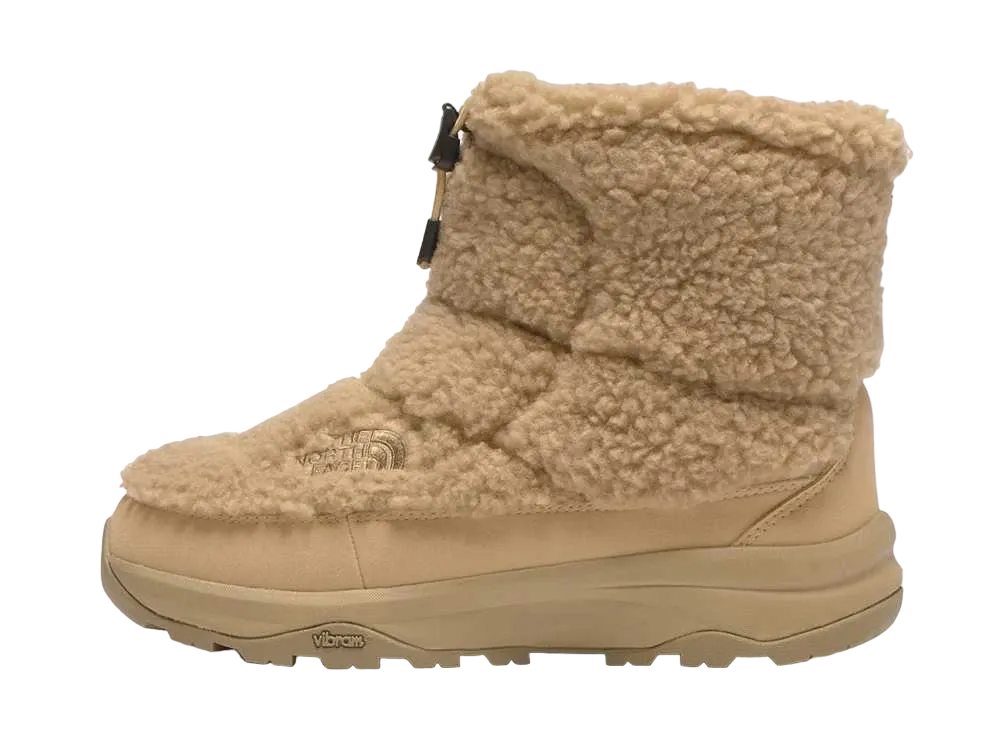 The North Face Women's Nuptse Bootie Short Fleece "Kelp Tan"