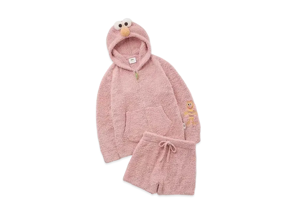GELATO PIQUE x Sesame Street Elmo Parka & Short Pants Set "Pink"