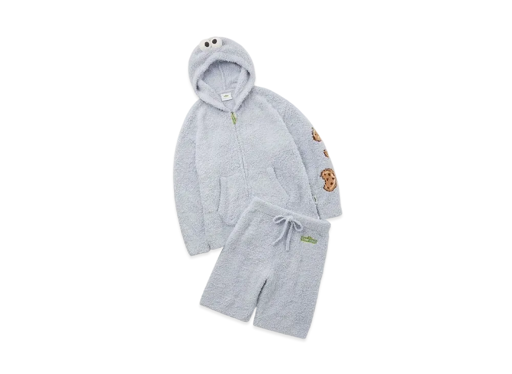 GELATO PIQUE x Sesame Street Cookie Monster Parka & Half Pants Set (Homme) "Blue"