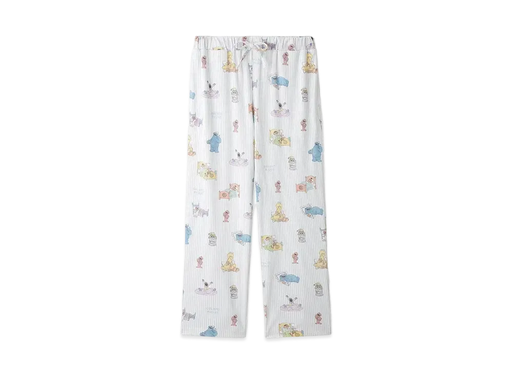 GELATO PIQUE x Sesame Street All-Over Pattern Long Pants (Homme) "Blue"