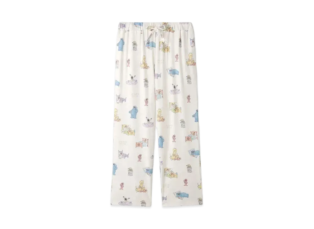 GELATO PIQUE x Sesame Street All-Over Pattern Long Pants (Homme) "Off White"