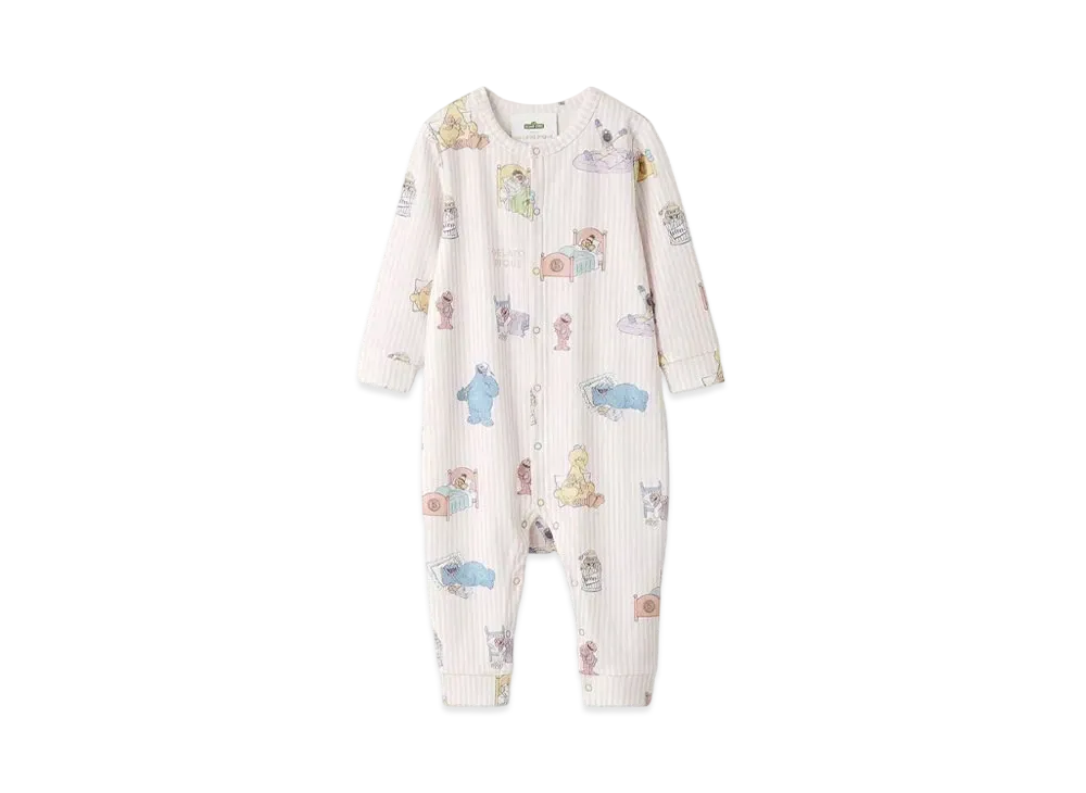 GELATO PIQUE x Sesame Street All-Over Pattern Romper (Baby) "Pink"