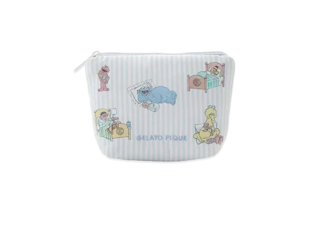 GELATO PIQUE x Sesame Street Tissue Pouch "Blue"