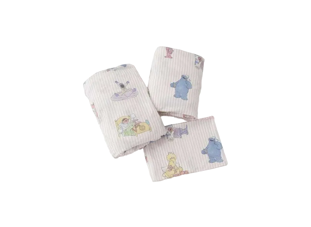 GELATO PIQUE x Sesame Street 3 Piece Bedding Set (Single) (Sleep) "Pink"