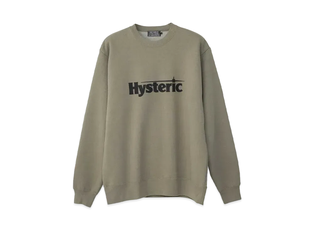 HYSTERIC GLAMOUR Flying V Sweat "Khaki"
