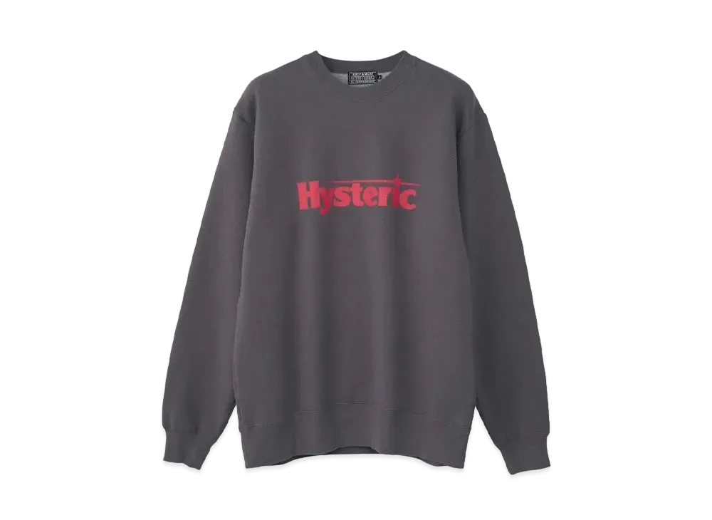 HYSTERIC GLAMOUR Flying V Sweat "Charcoal Gray"