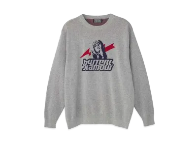 HYSTERIC GLAMOUR AREA HG Jacquart Sweater "Top Gray"