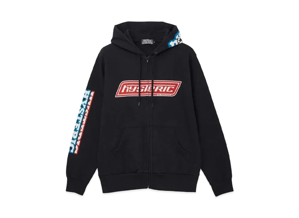 ヒステリックグラマー HGボックスロゴ フーディー "ブラック"
