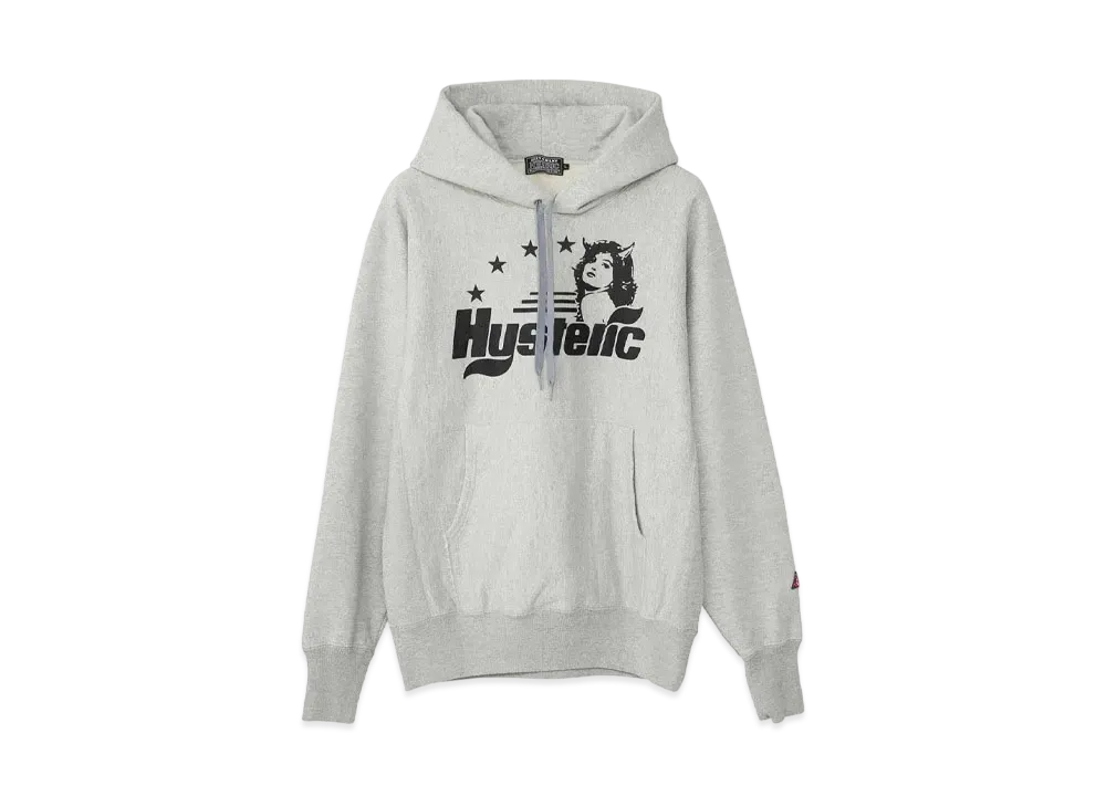 HYSTERIC GLAMOUR Evil's Daydream Parka "Top Gray"