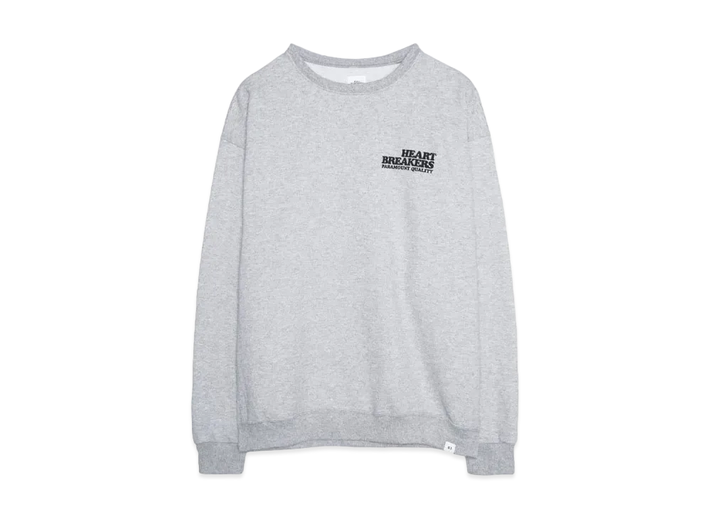 Bedwin & the heartbreakers L/S PRINTED C-NECK SWEAT "TRUMAN" "GRAY"