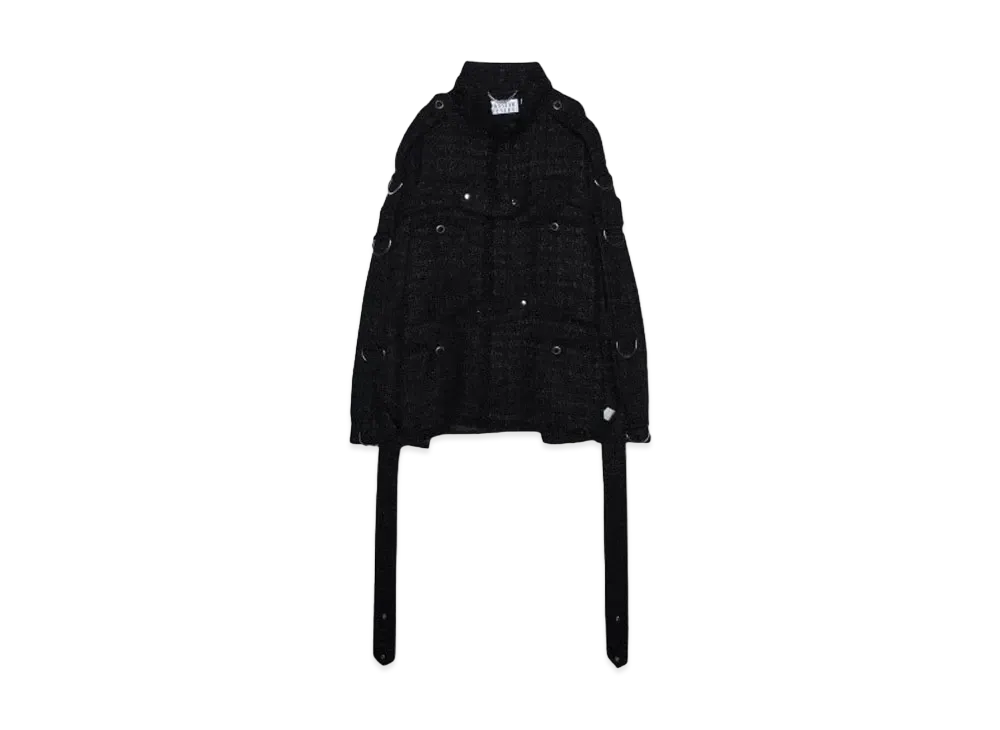 el conductorH MIXED TWEED BONDAGE FIELD JKT "BLACK"