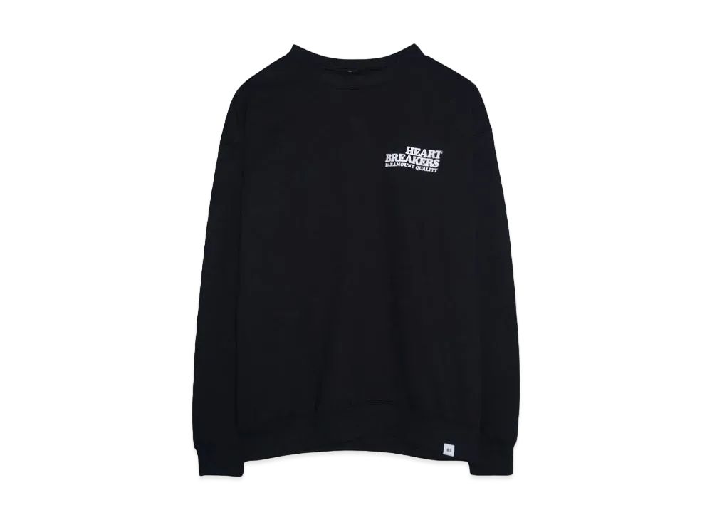 Bedwin & the heartbreakers L/S PRINTED C-NECK SWEAT "TRUMAN" "BLACK"
