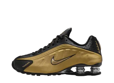 Nike Women's Shox R4 "Black/Metallic Silver/Metallic Gold"