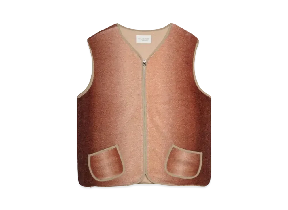 Walk In Paris Brown shepherd vest "BROWN"