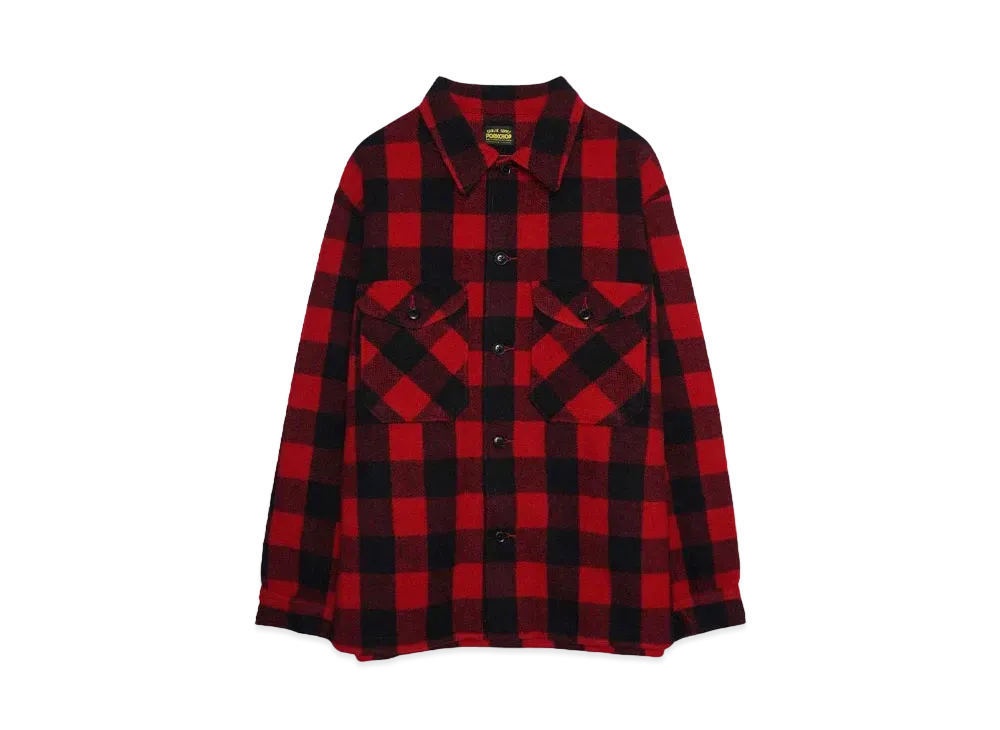 PORKCHOP x MASSES WOOL JACKET P "RED"