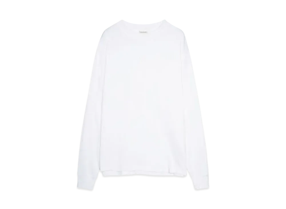 Walk In Paris Signature long-sleeves white tee "WHITE"