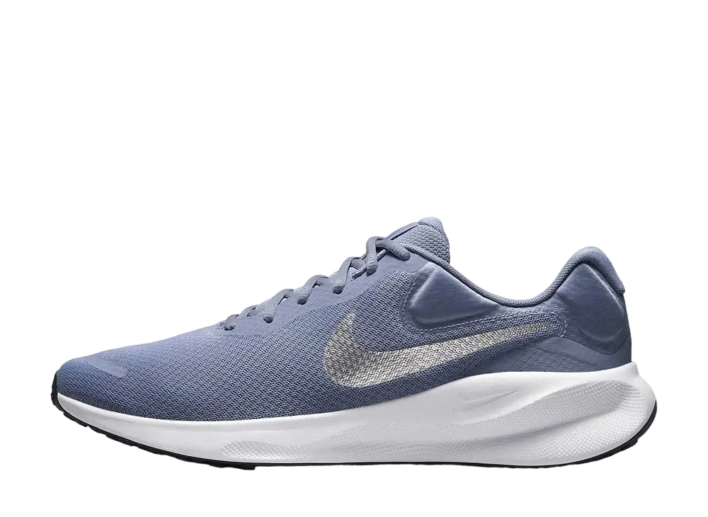 ナイキ レボリューション7 "アッシェンスレート/ホワイト/ハイパーロイヤル/メタリックシルバー"